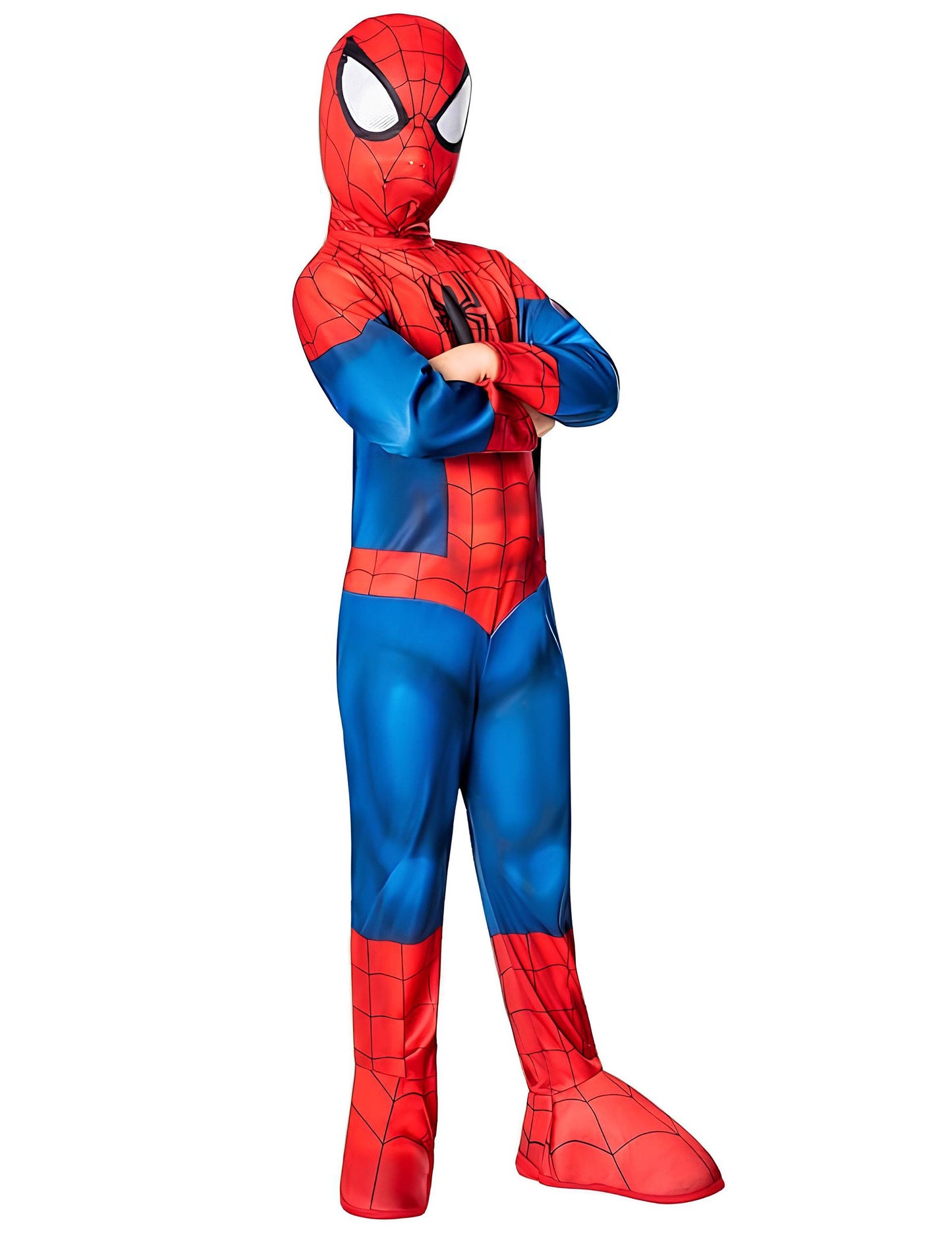 Vue de profil du déguisement classique sensation Ultimate Spiderman