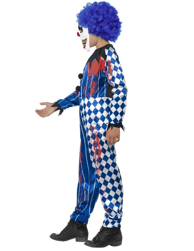 Vue de profil du déguisement de clown arlequin