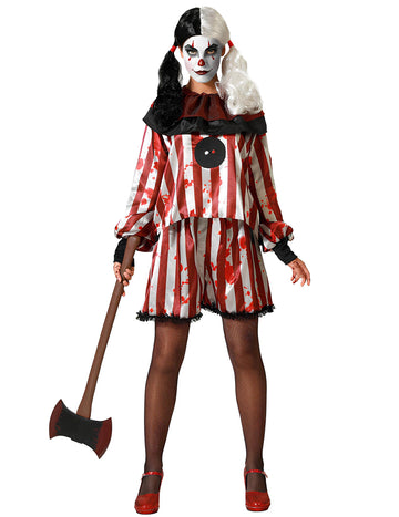 Nočna mora klovn kostum za ženske plus size