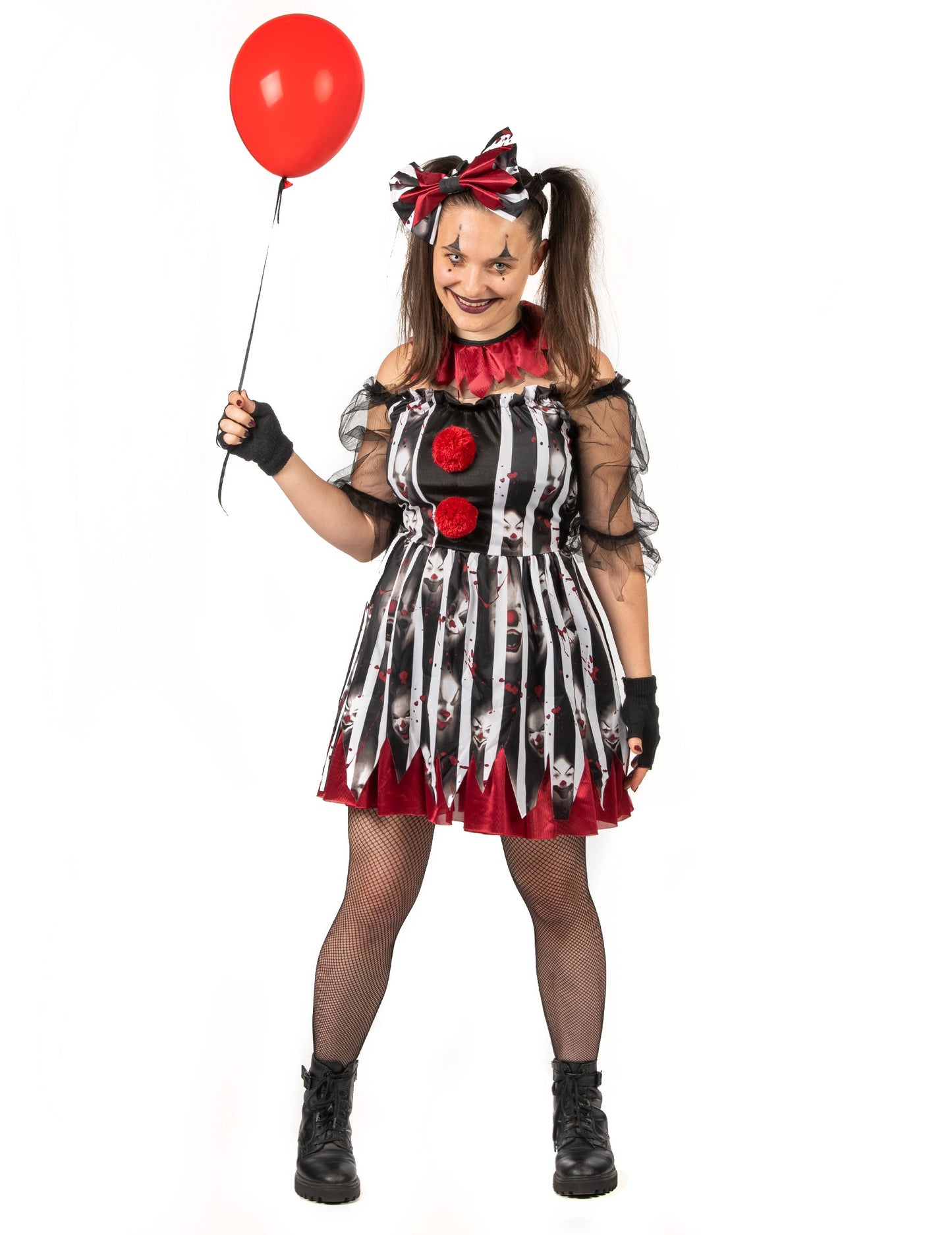 Ženski luksuzni nori klovnski kostum