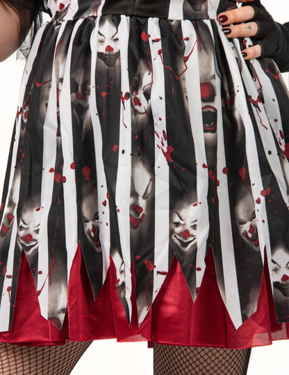 Ženski luksuzni nori klovnski kostum