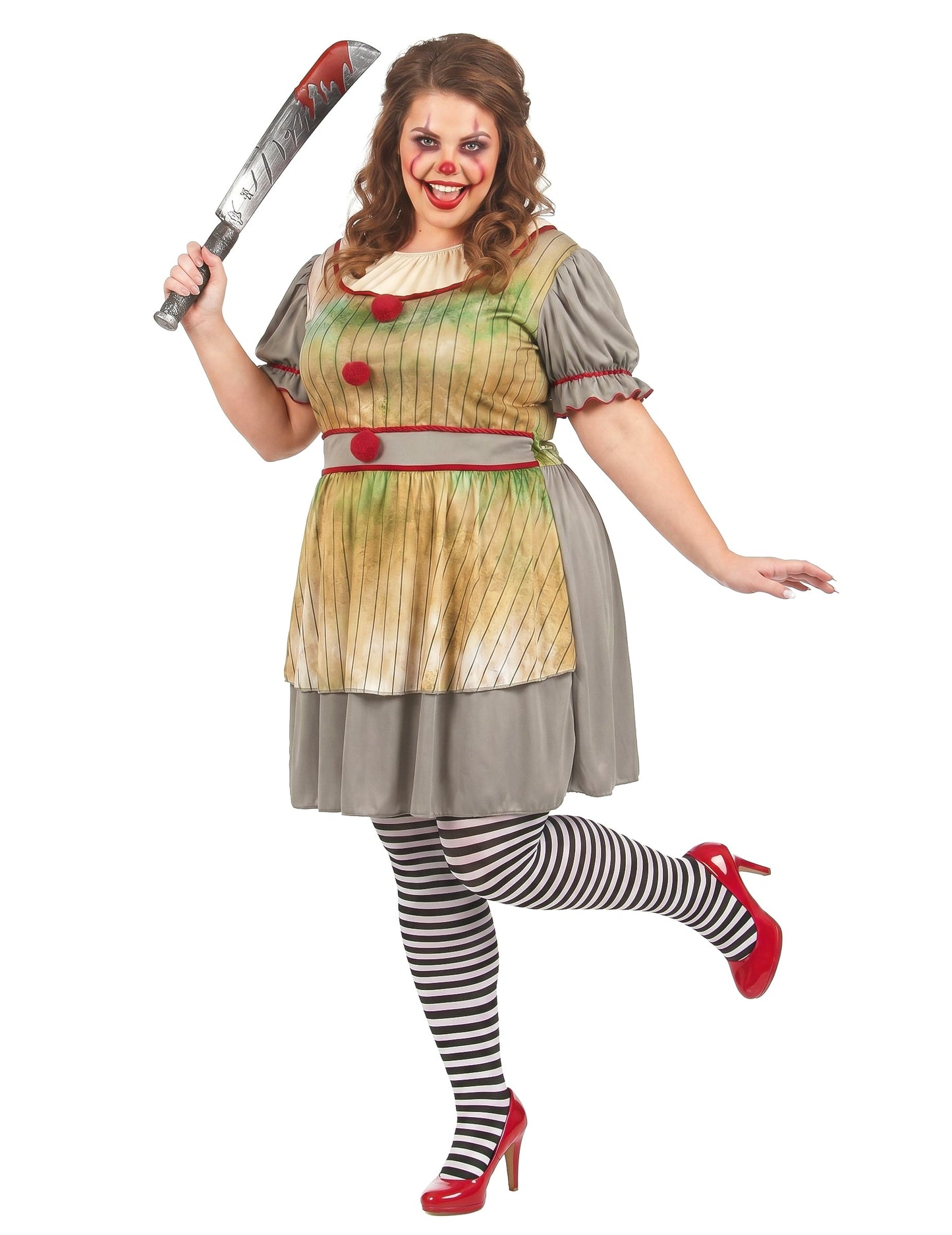 Velika ženska Psycho Clown preobleka