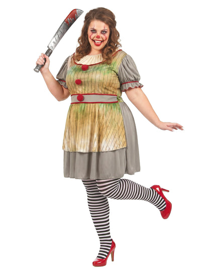 Velika ženska Psycho Clown preobleka