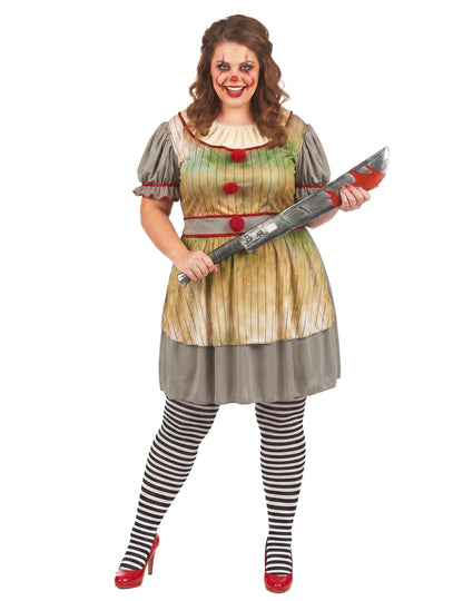 Velika ženska Psycho Clown preobleka