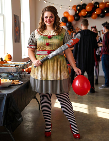 Déguisement clown psycho grande taille femme