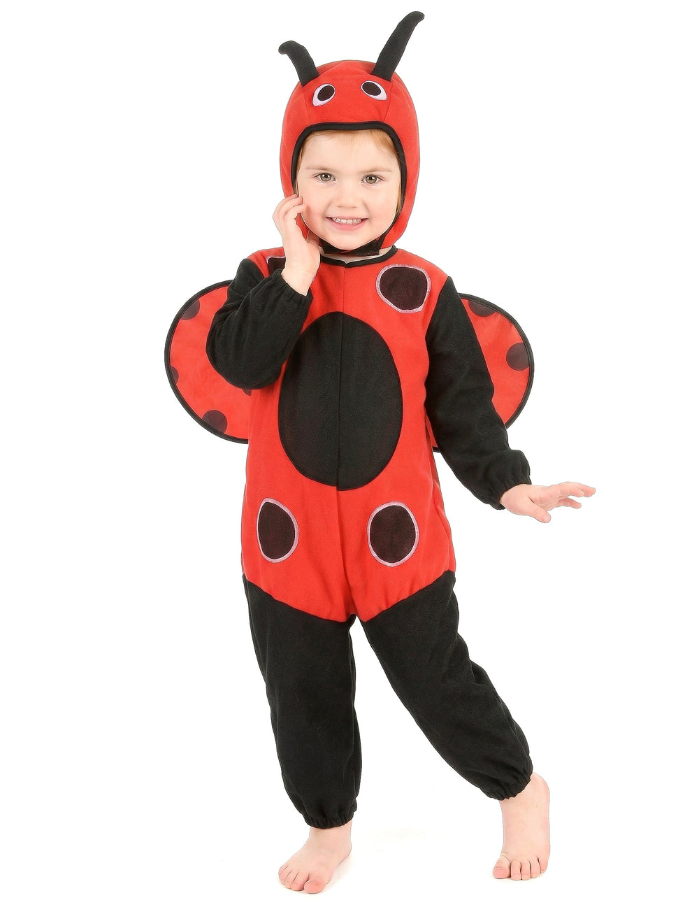 Vue de face du déguisement de coccinelle