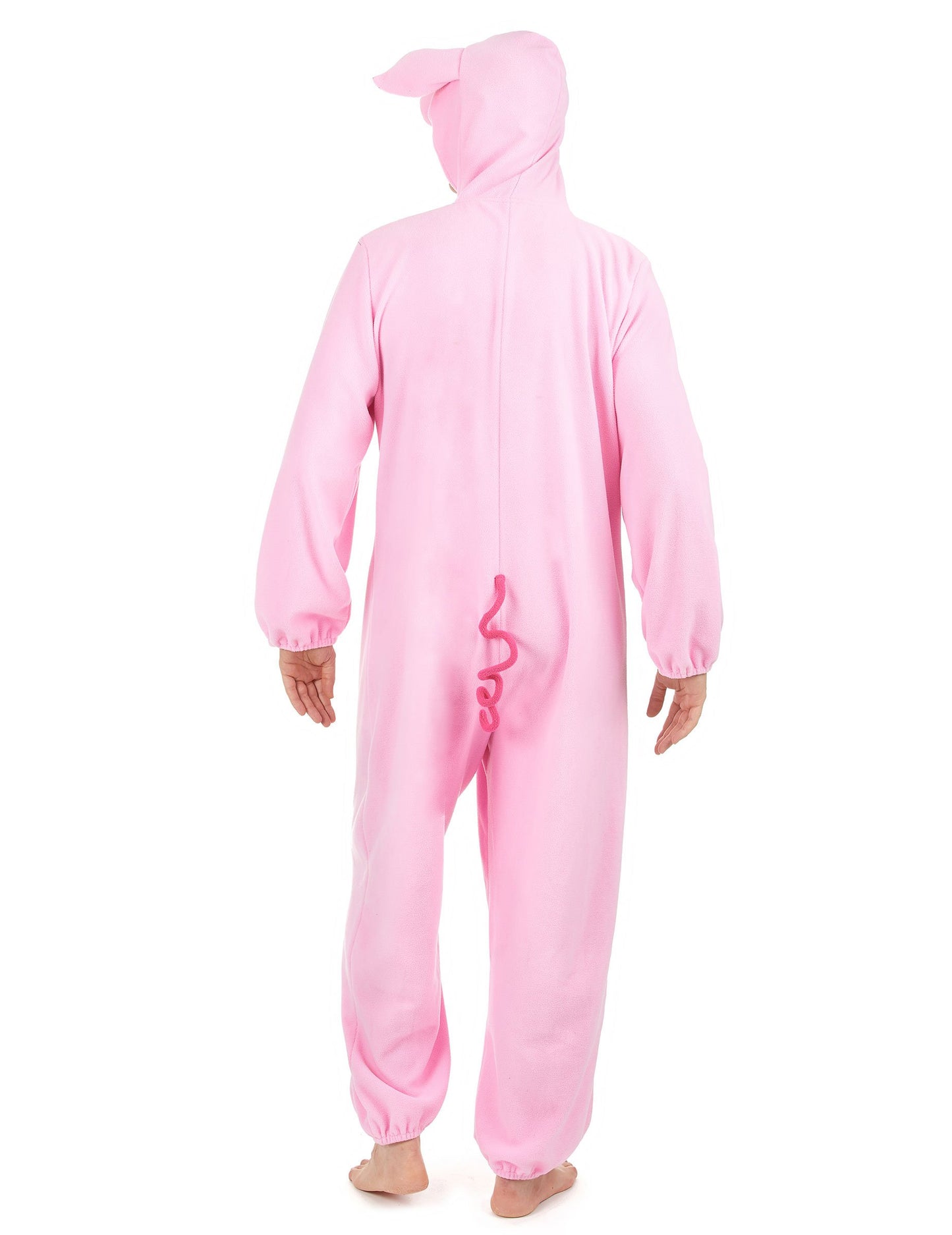 Vue de dos du déguisement cochon pour homme