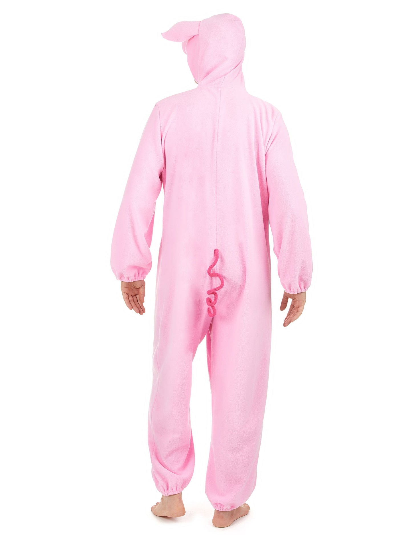 Vue de dos du déguisement cochon pour homme
