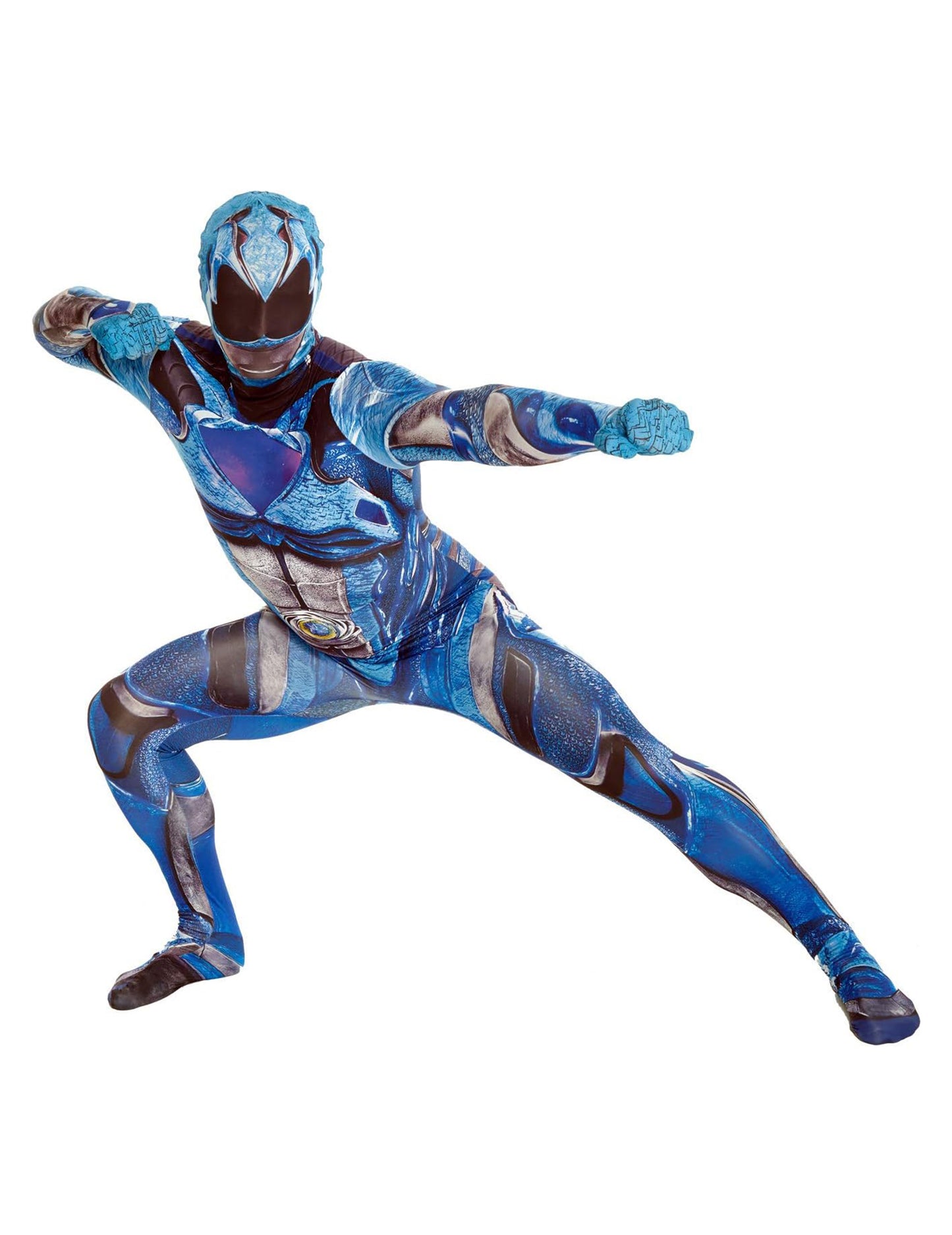 Modra kombinacija prikrita Power Rangers Deluxe Morphsuits za odrasle