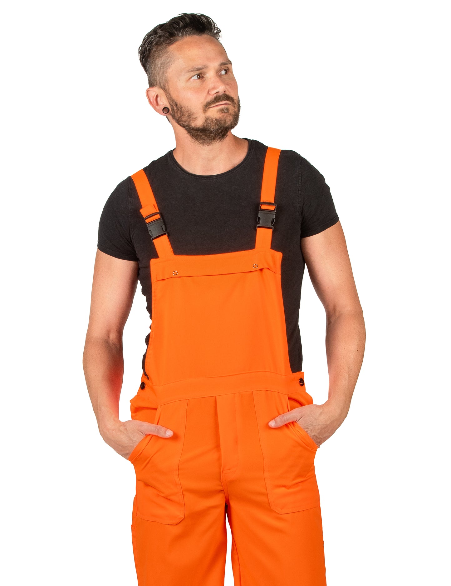 Fluo za odrasle oranžne kombinirane kostum