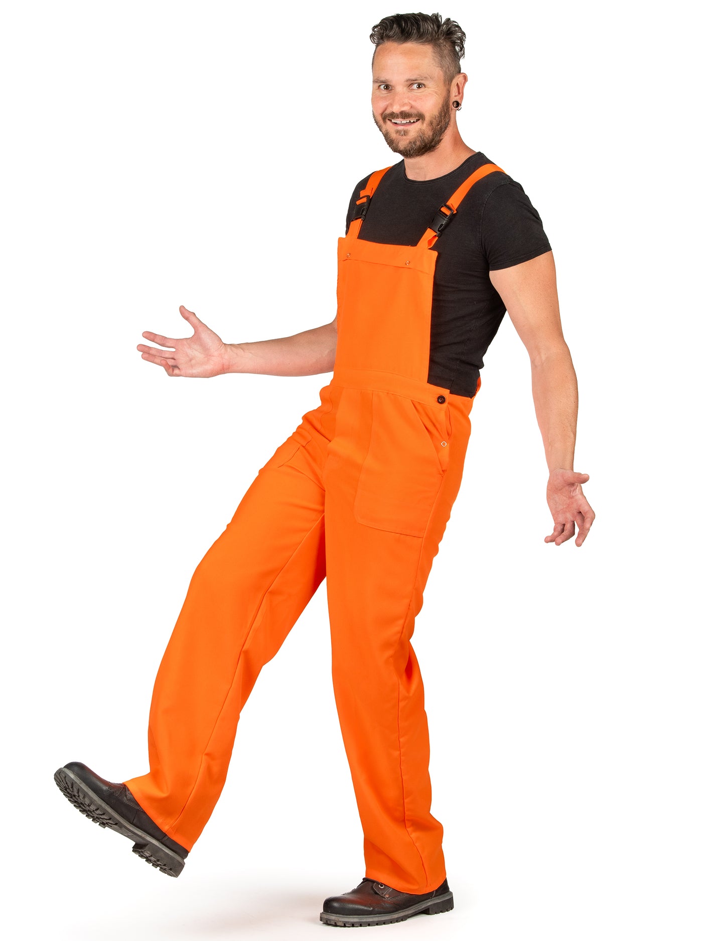 Fluo za odrasle oranžne kombinirane kostum