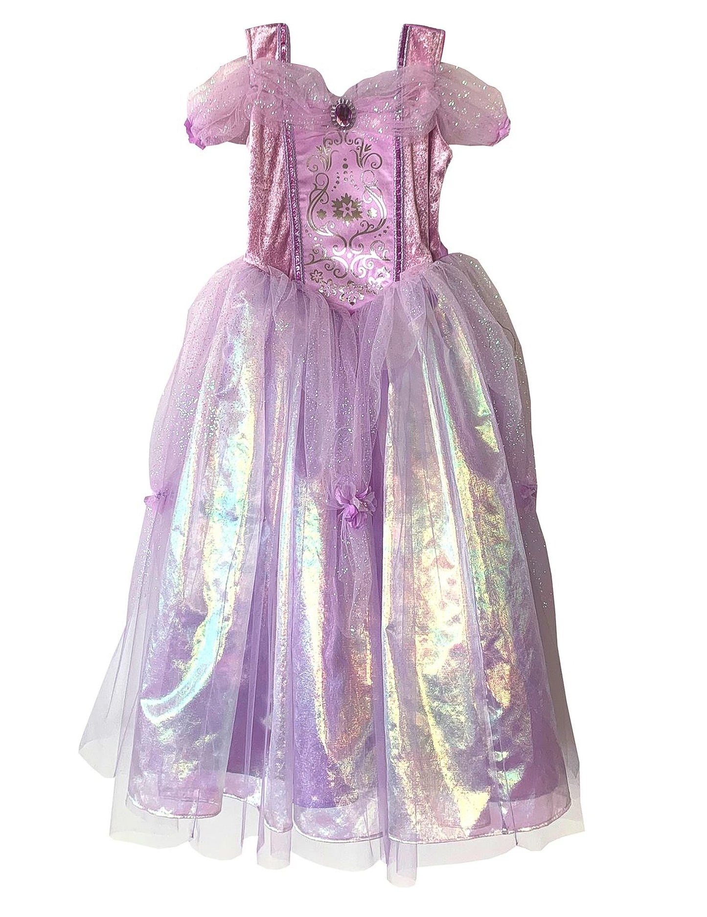 Popolna preobleka princesa vijolična luksuzna otroci