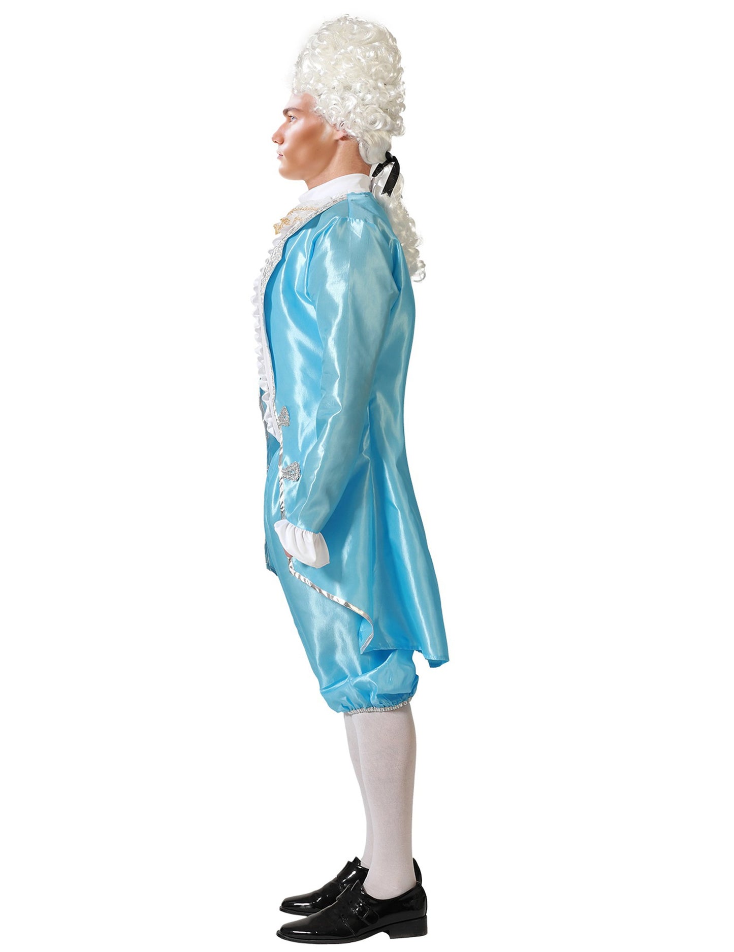 Déguisement courtisan bleu homme