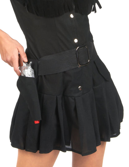 Krava deklica kostume ženska črna obleka