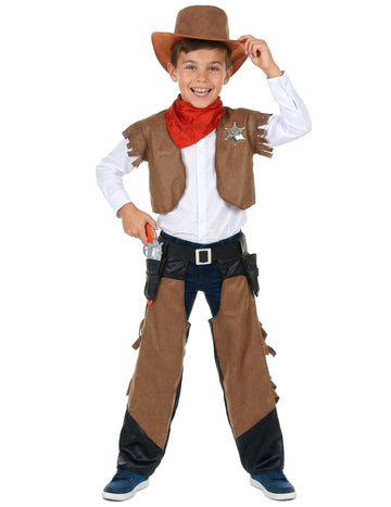 Rjavi kavbojski kavbojski kostum
