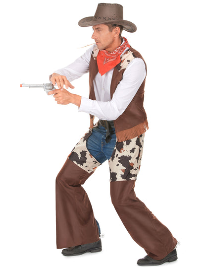 Vue de profil du déguisement cowboy de l'ouest