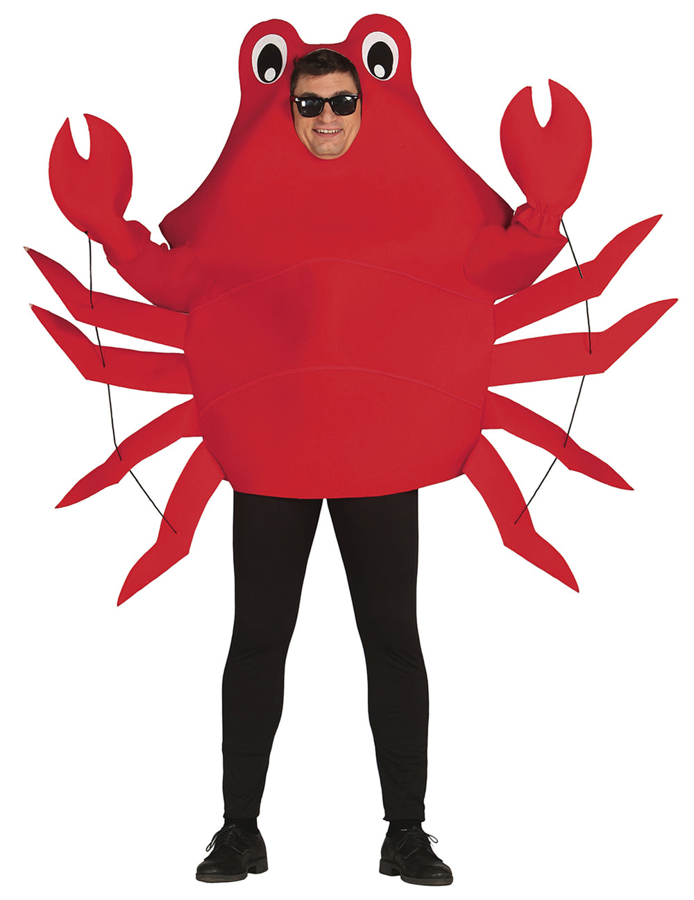Déguisement de crabe pour adulte rouge avec pinces et pattes