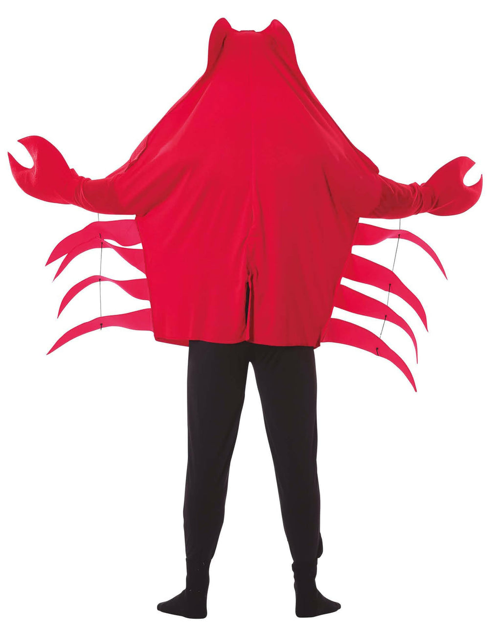 Vue de dos du déguisement de crabe pour adulte