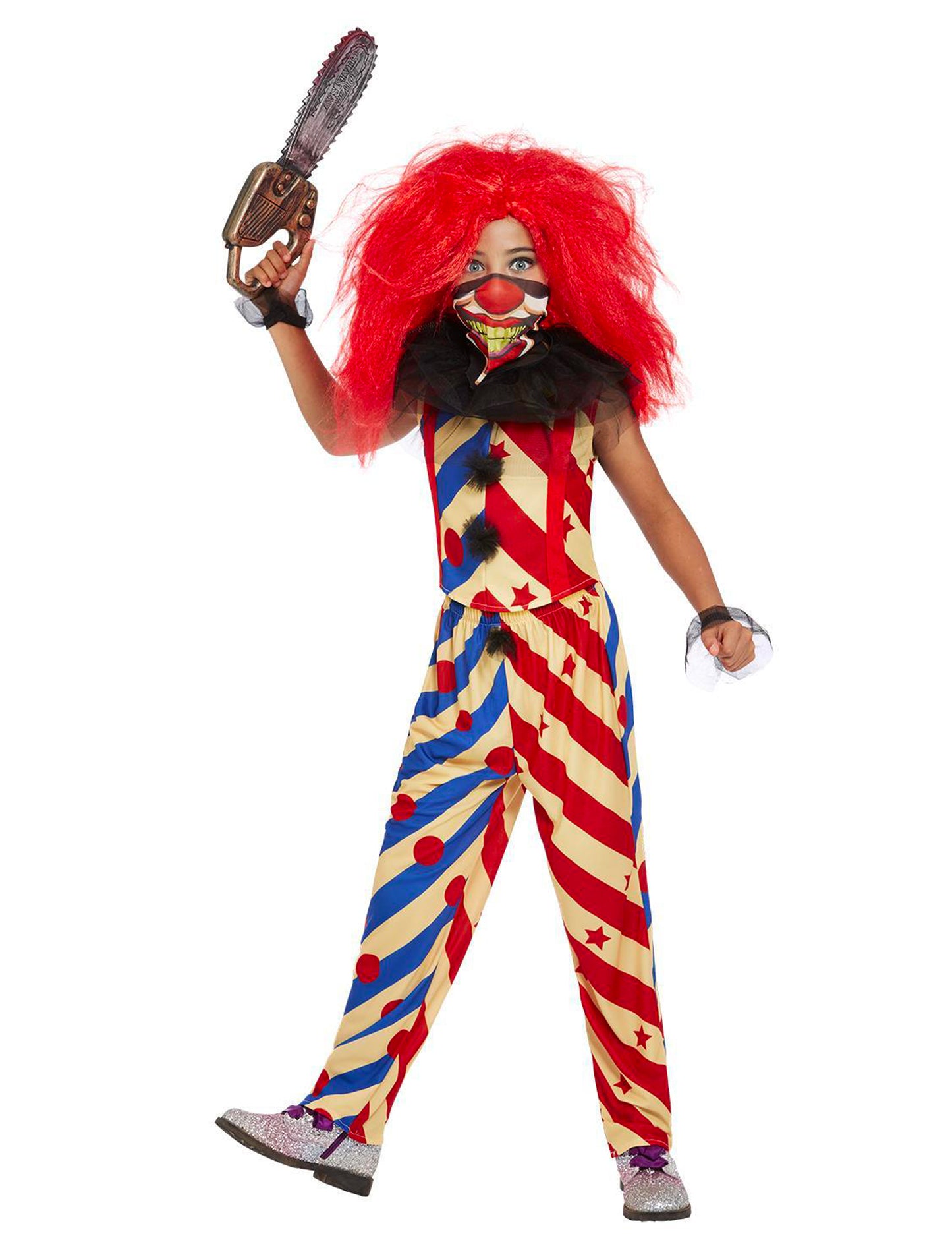 Grozljiv klovn Bicolore Girl Clown