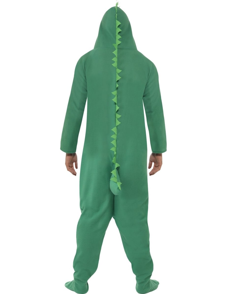 Vue de profil du déguisement de crocodile pour adulte