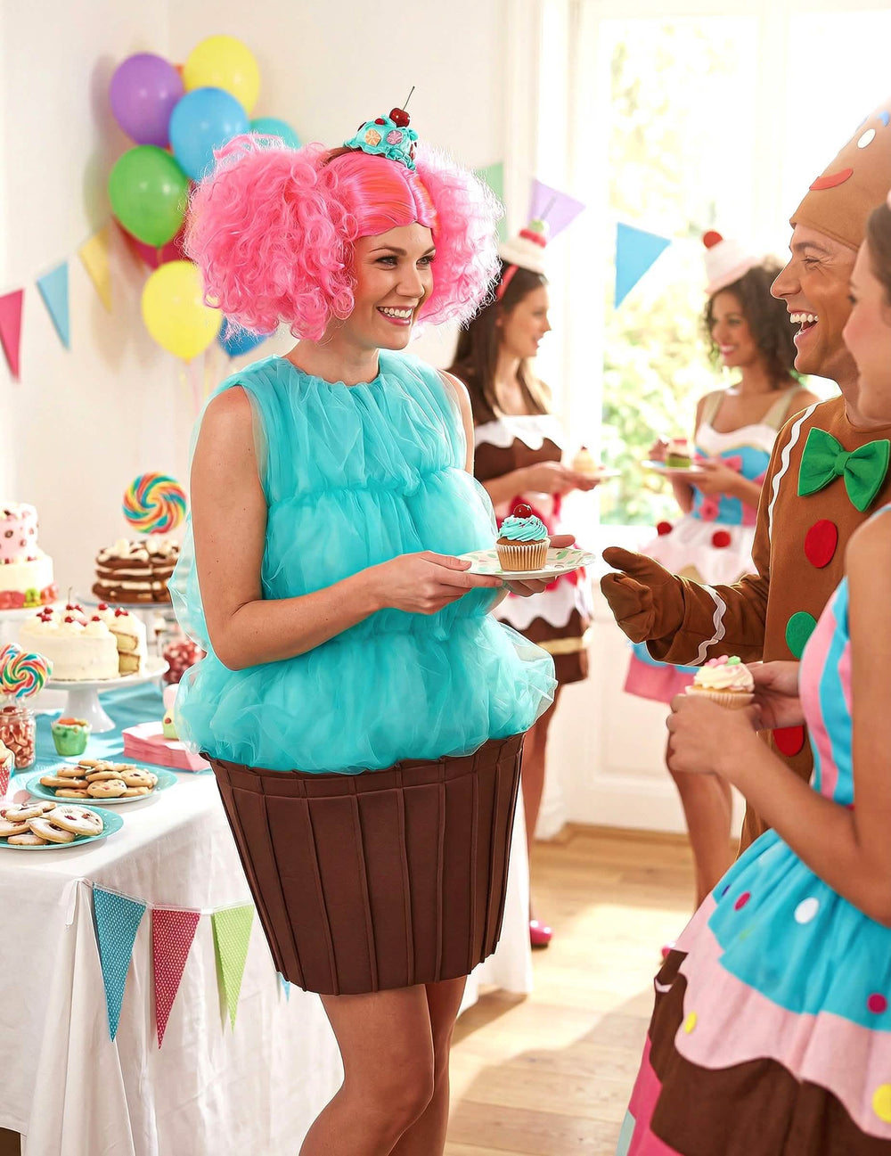 Uprizoritev kostuma cupcake za žensko