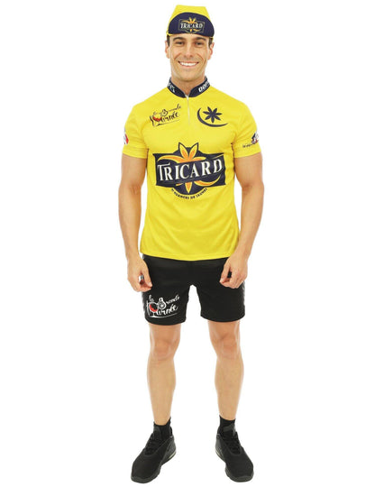 Déguisement cycliste jaune Tricard homme
