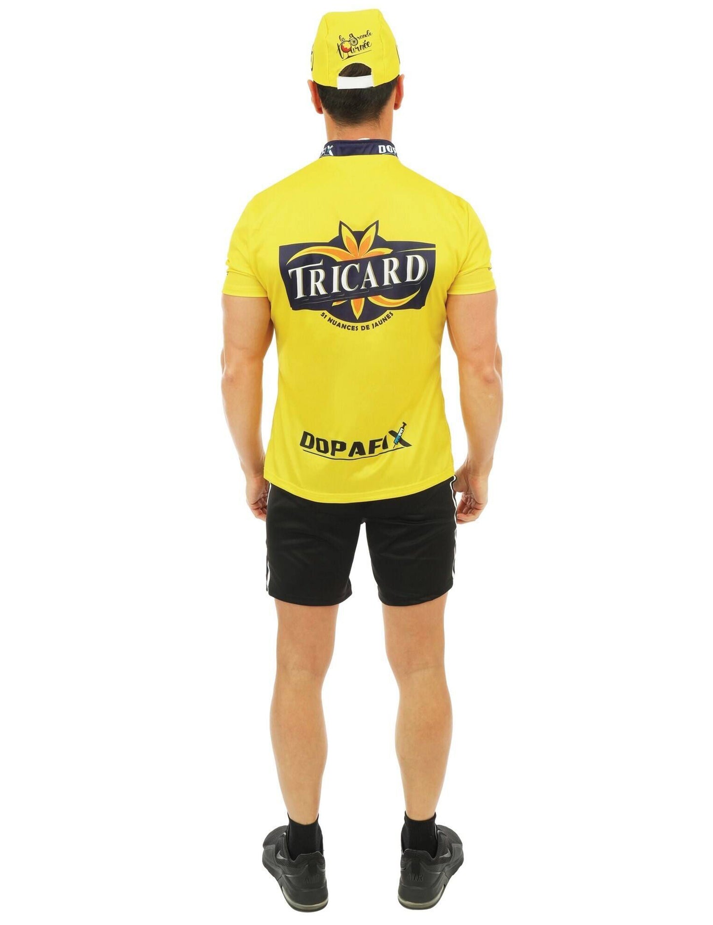 Déguisement cycliste jaune Tricard homme