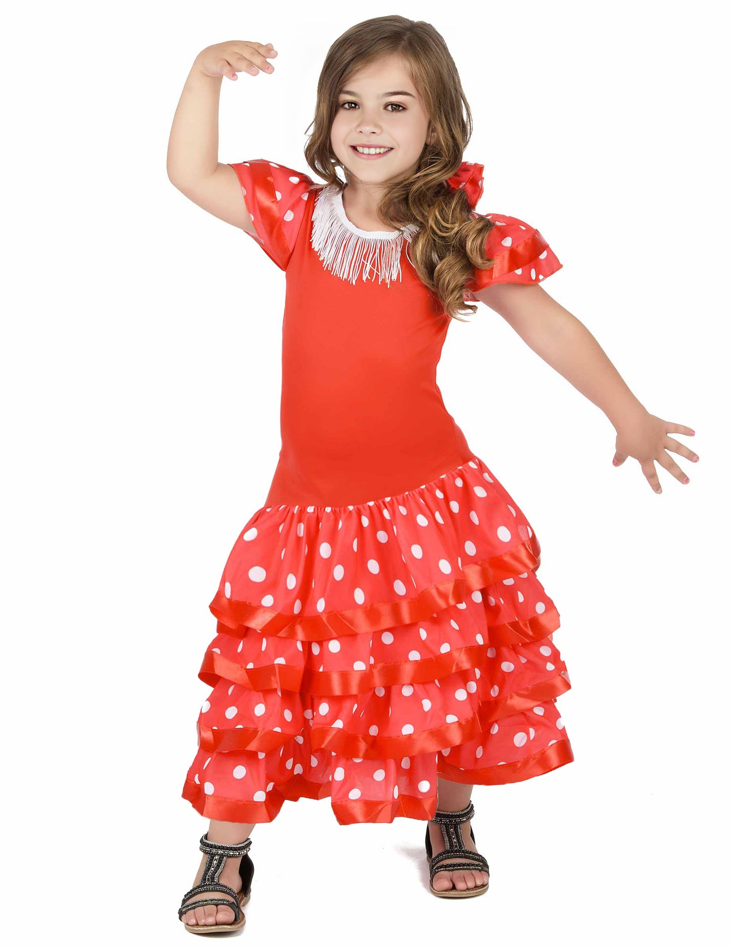 Rdeča flamenko flamenco plesalka kostume dekle dekle