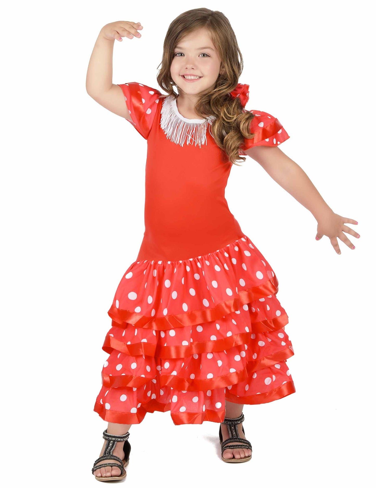 Rdeča flamenko flamenco plesalka kostume dekle dekle
