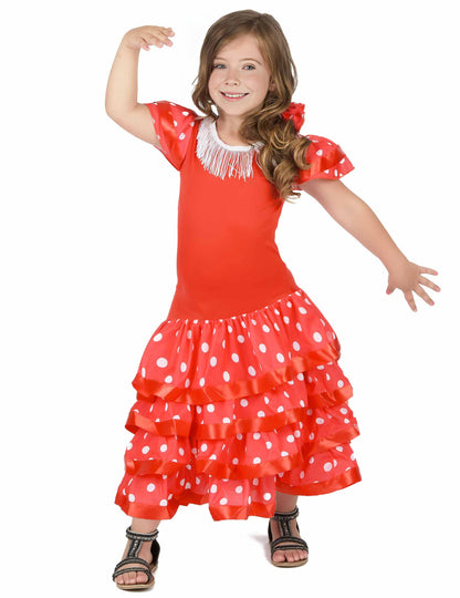 Rdeča flamenko flamenco plesalka kostume dekle dekle