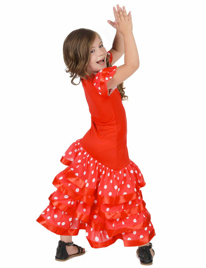 Rdeča flamenko flamenco plesalka kostume dekle dekle