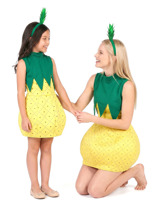 Kostum sadni duo ananas mama in hči