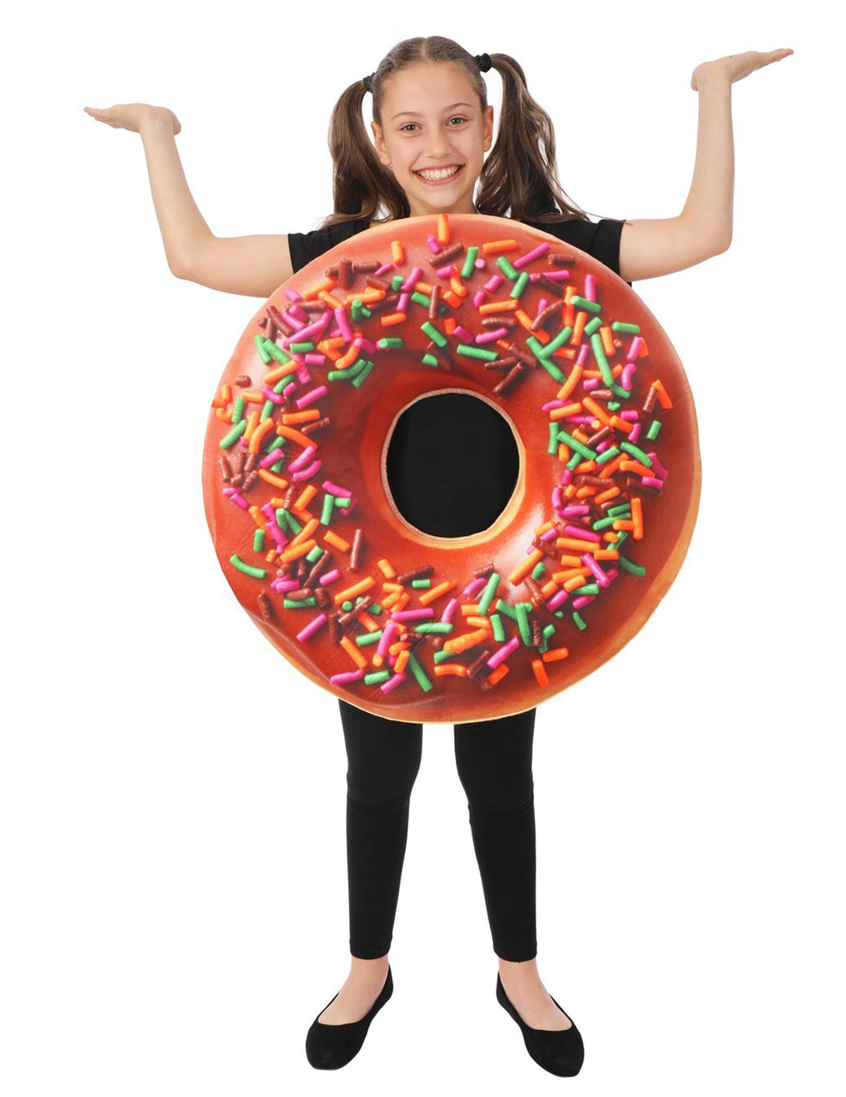 Vue de face du déguisement de donut pour enfant