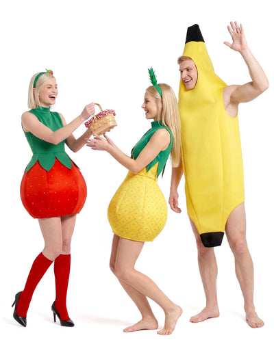 humorna skupinska banana kostum sadje za odrasle