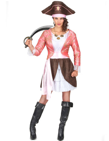 Pink Woman Pirate kostum