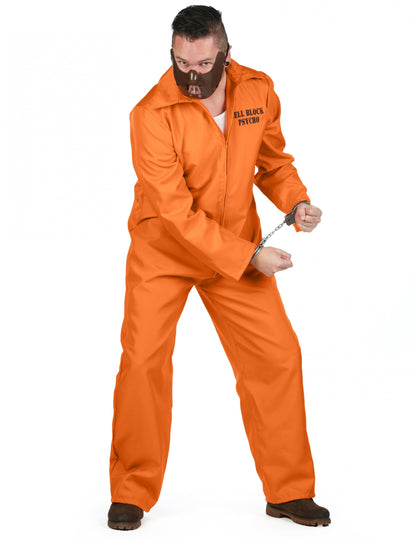 Vue d'ensemble du déguisement de prisonnier cannibale pour homme