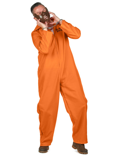 Mise en situation du déguisement de prisonnier cannibale pour homme