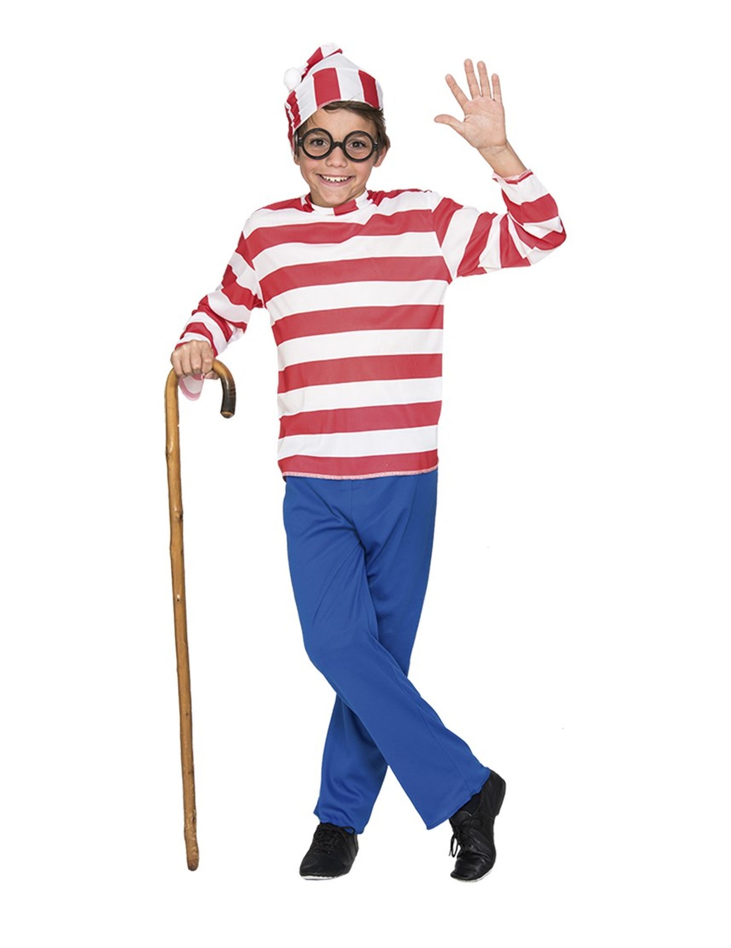 Kostum popotnika s črtami za fante 