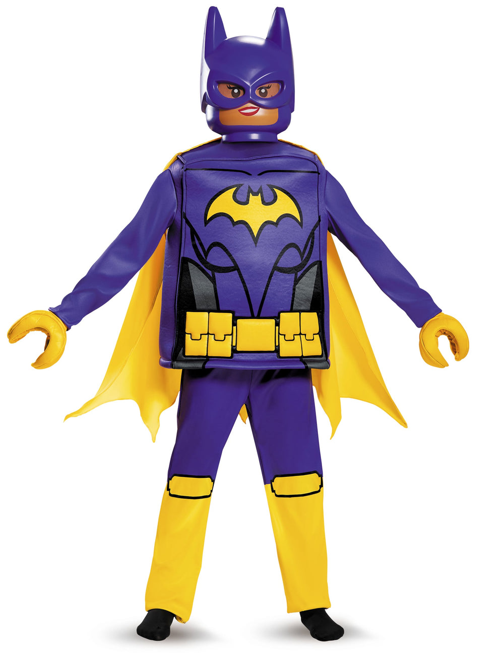 Déguisement deluxe Batgirl LEGO Movie pour enfant violet et jaune avec masque et cape