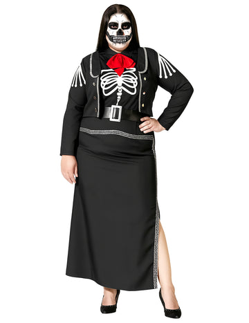 Dia de los muertos kostum za ženske plus velikost