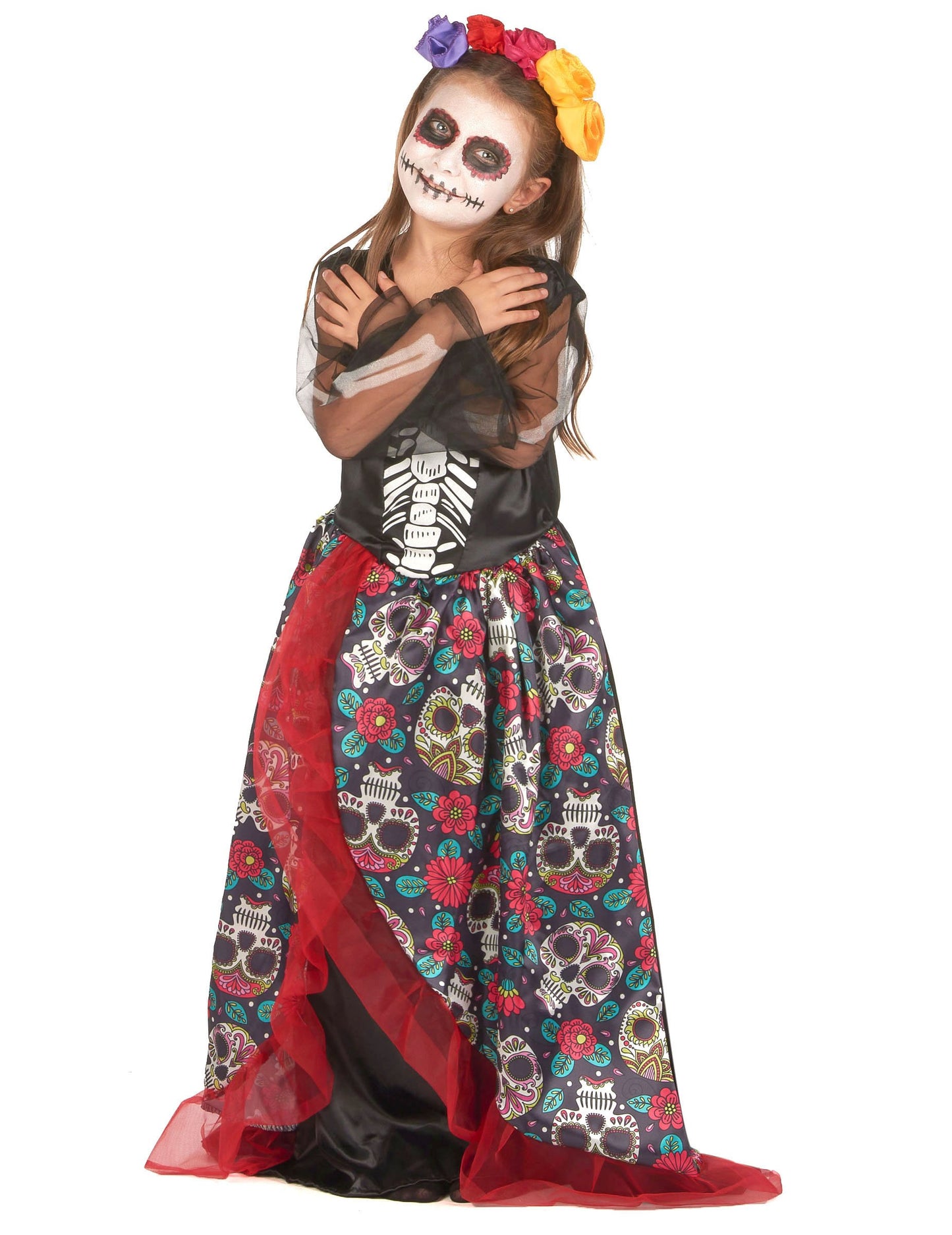Dia Obloge of Los Muertos Flowery Girl