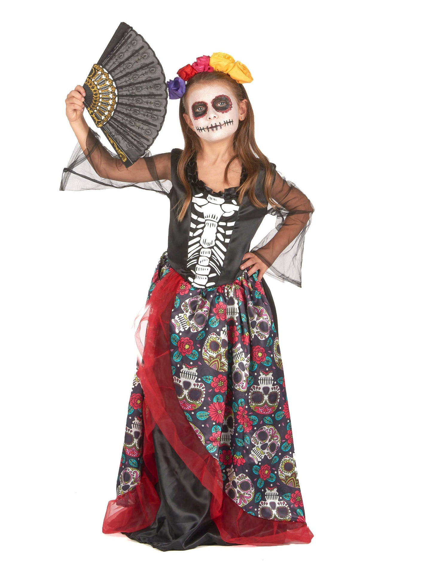 Dia Obloge of Los Muertos Flowery Girl