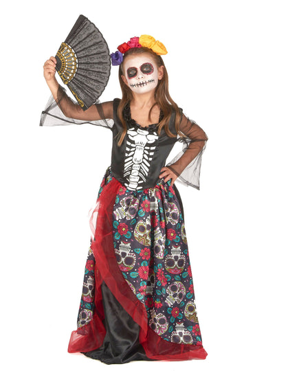 Dia Obloge of Los Muertos Flowery Girl