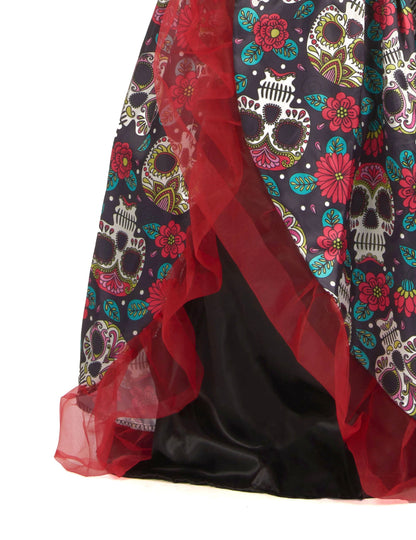 Dia Obloge of Los Muertos Flowery Girl