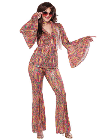 Disco paillette preobleka za ženske