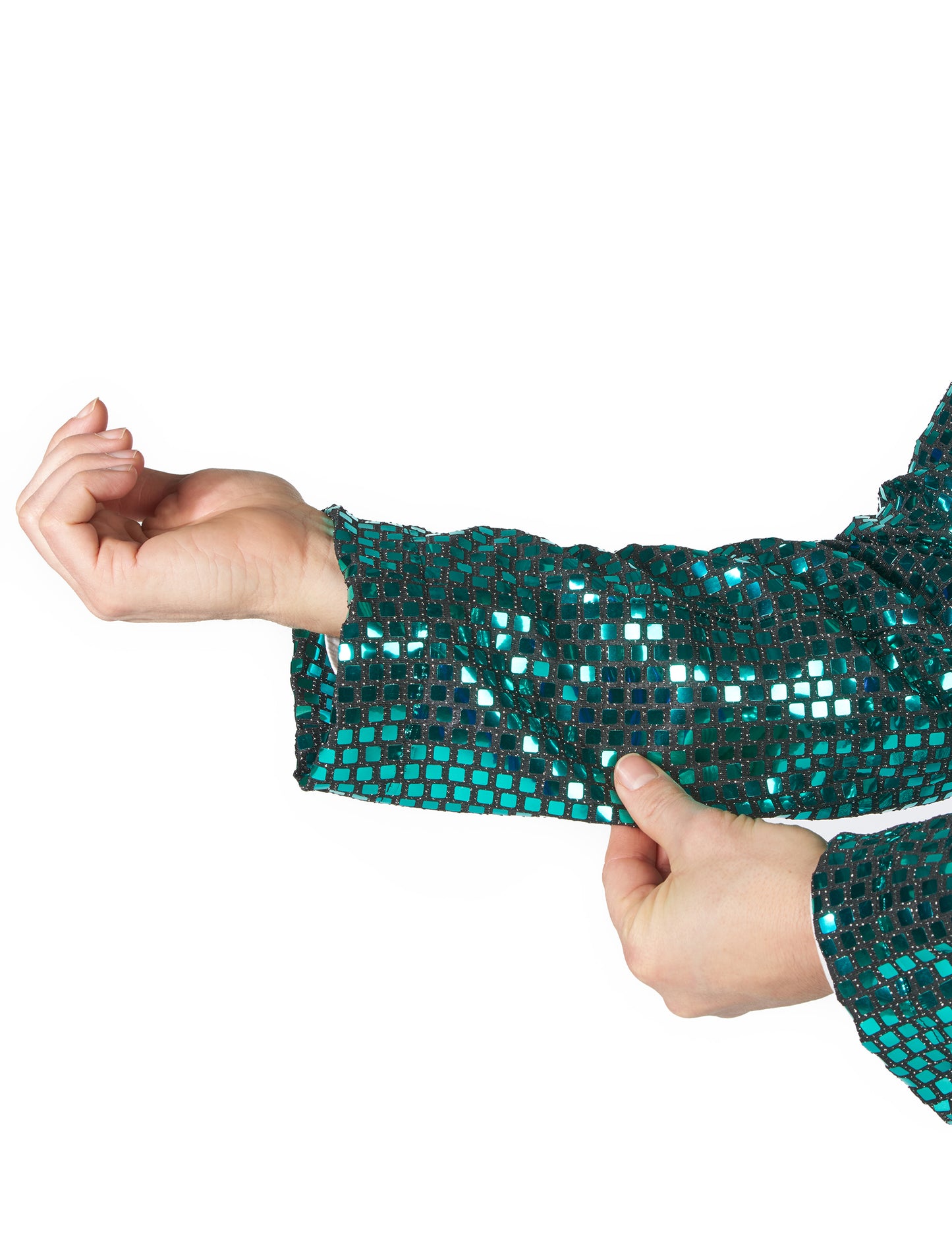 Déguisement disco turquoise homme haut de gamme