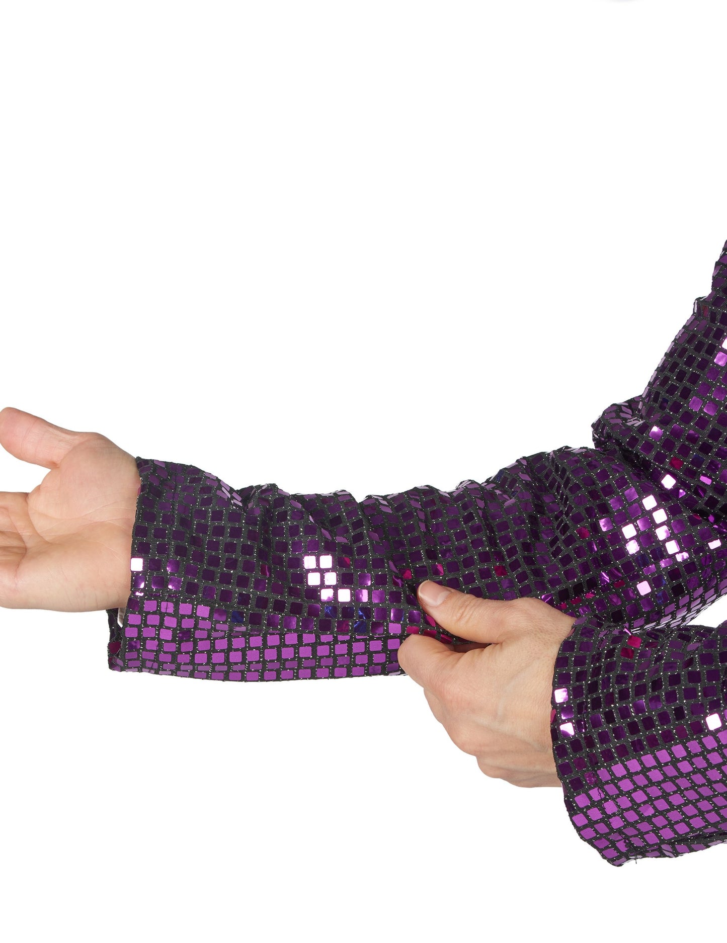 Moški vijolični disko kostum visokega cenovnega razreda