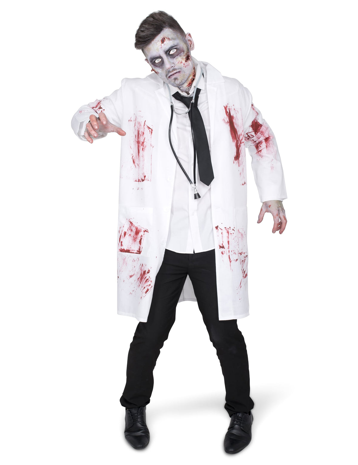 Vue d'ensemble du déguisement de docteur zombifié