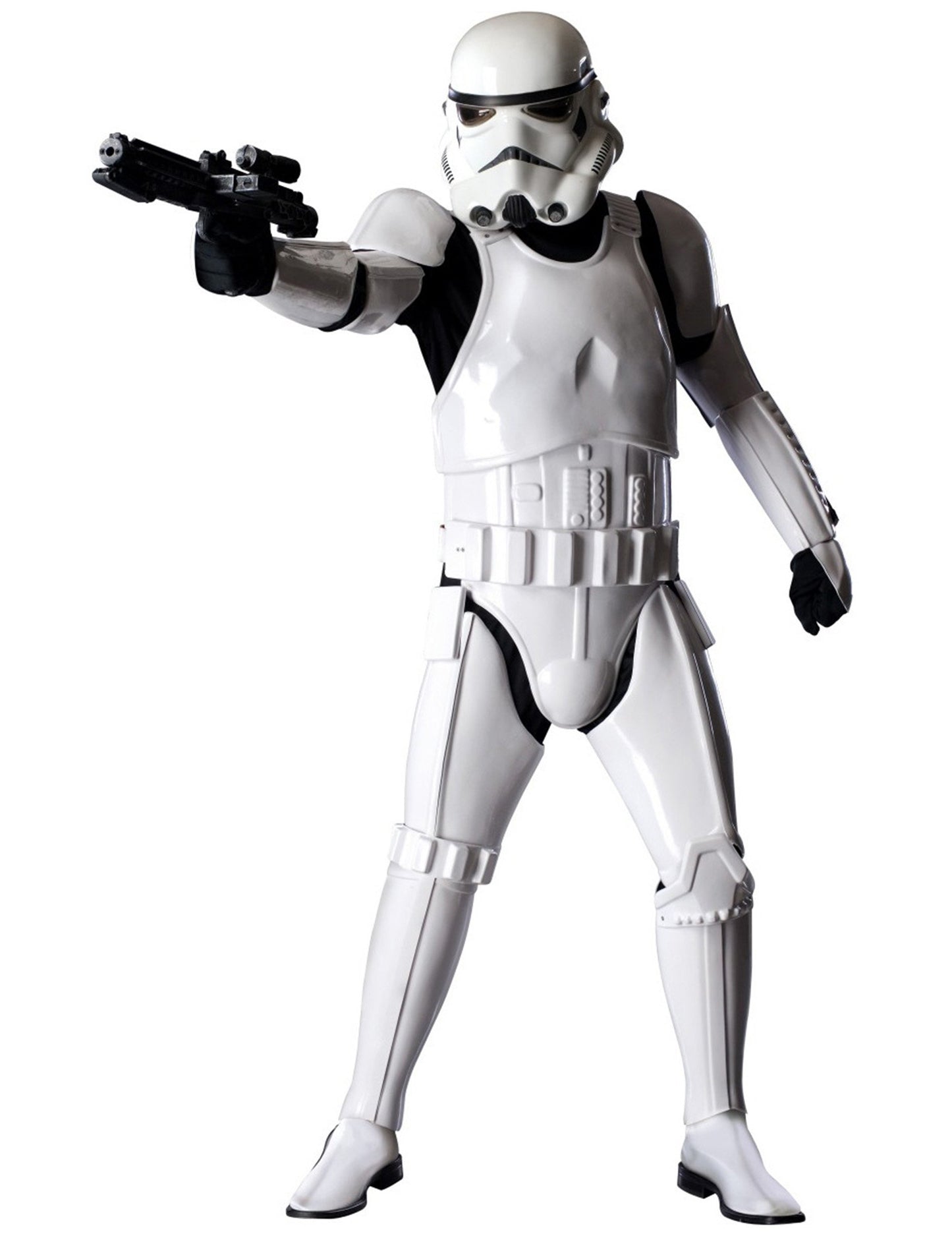 Kostum zbirateljske izdaje Stormtrooper Star Wars za odrasle v beli in črni barvi
