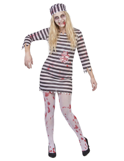 Strašljiva kostum zapornika zombi ženska
